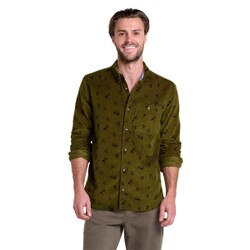Toad&Co Scouter Cord Long Sleeve Shirt Men's in Fir Bird Print